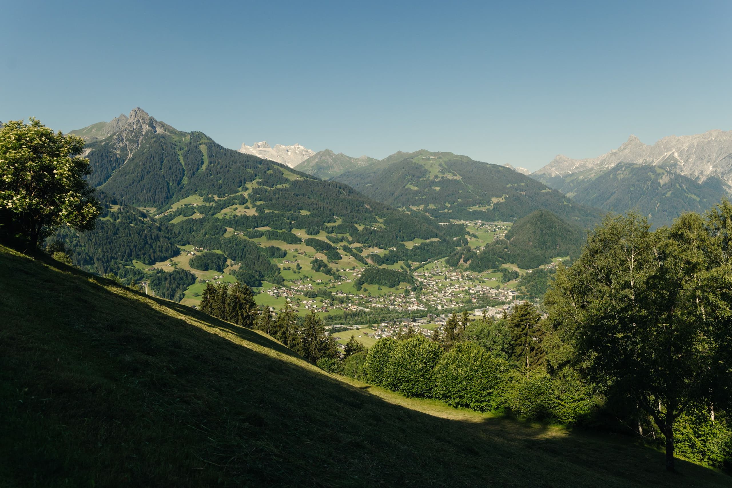 Aussicht Montafon Naturstellplatz