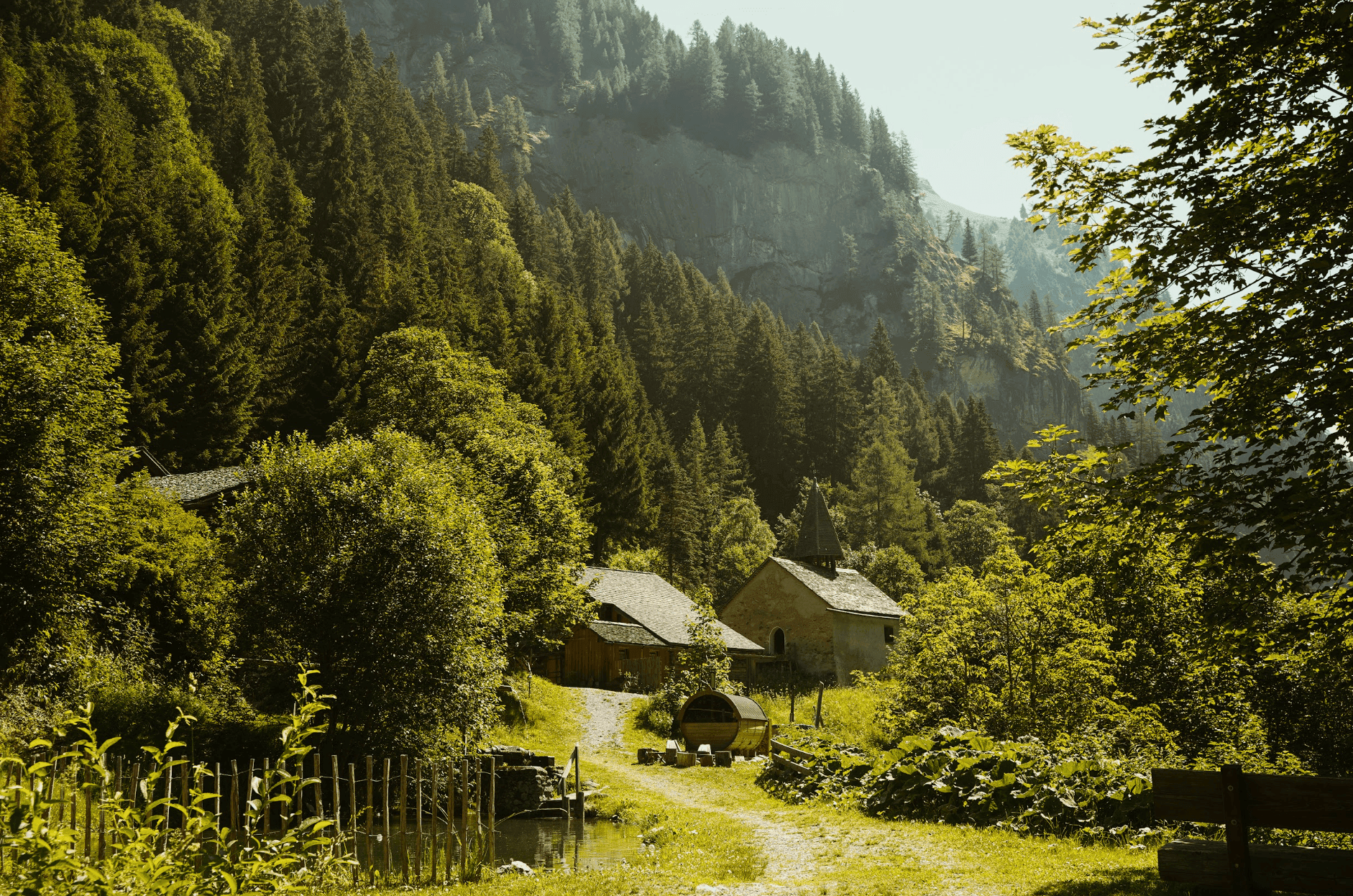 Nomady Stellplatz Walsersiedlung. Urlaub im Auental